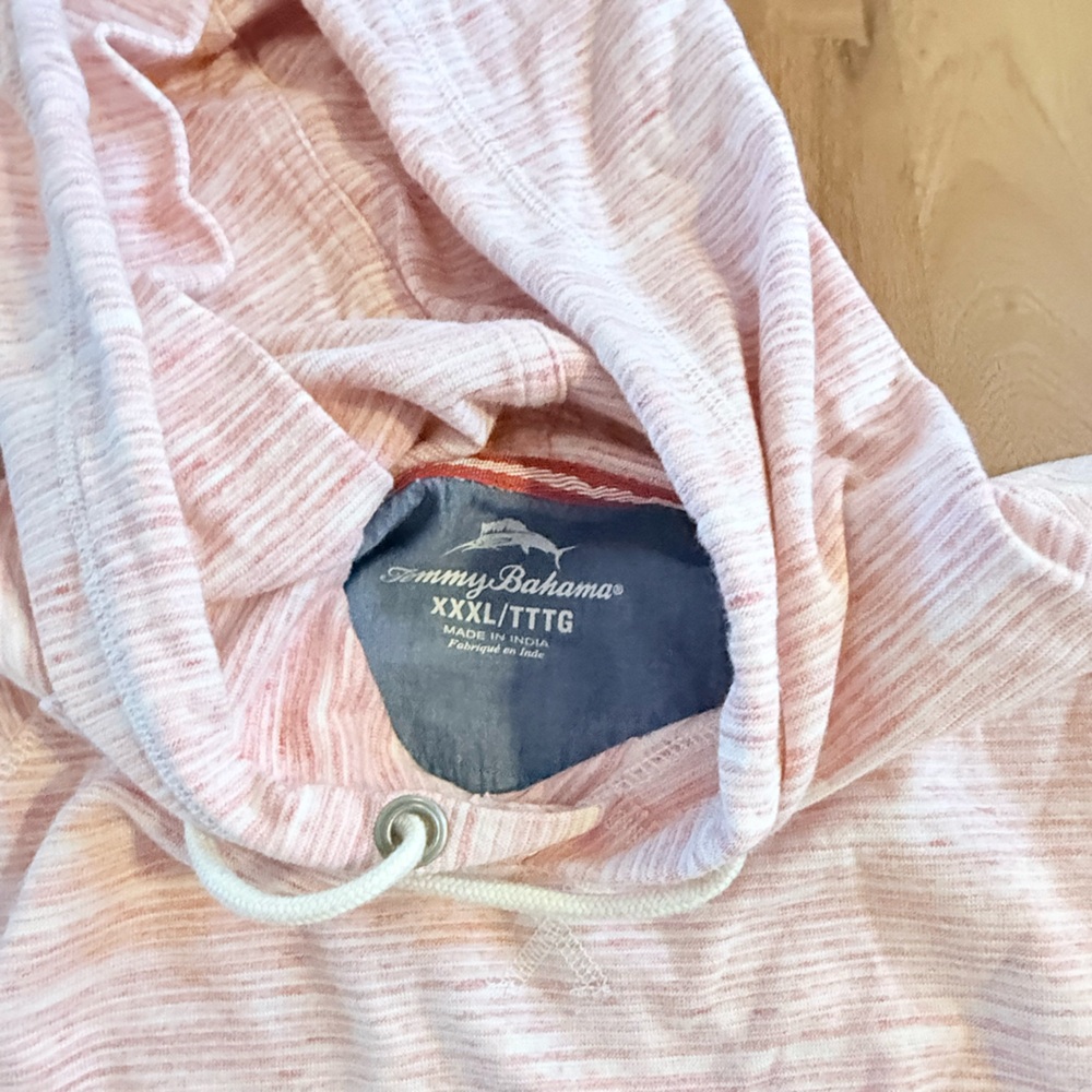 Tommy Bahama Pink Striped Hoodie - Picture 2 of 6